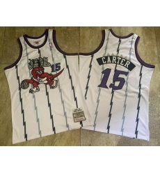 Raptors 15 Vince Carter White 1998 99 Hardwood Classics Jersey Raptors 15 Vince Carter White 1998 99 Hardwood Classics Jersey