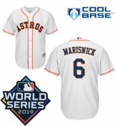 Mens Majestic Houston Astros 6 Jake Marisnick Replica White Home Cool Base Sitched 2019 World Series Patch jersey Mens Majestic Houston Astros 6 Jake Marisnick Replica White Home Cool Base Sitched 2019 World Series Patch jersey