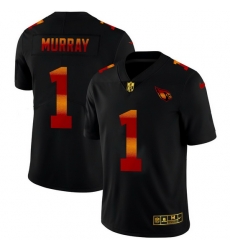 Arizona Cardinals 1 Kyler Murray Men Black Nike Red Orange Stripe Vapor Limited NFL Jersey Arizona Cardinals 1 Kyler Murray Men Black Nike Red Orange Stripe Vapor Limited NFL Jersey