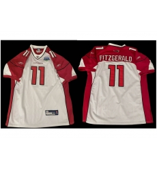 Men Larry Fitzgerald Arizona Cardinals #11 Reebok Jersey Super Bowl 50 Red White Men Larry Fitzgerald Arizona Cardinals #11 Reebok Jersey Super Bowl 50 Red White