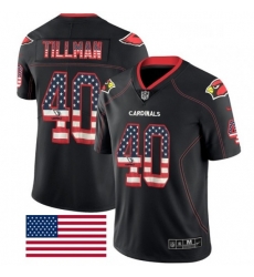 Men Nike Arizona Cardinals 40 Pat Tillman Limited Black Rush USA Flag NFL Jersey Men Nike Arizona Cardinals 40 Pat Tillman Limited Black Rush USA Flag NFL Jersey