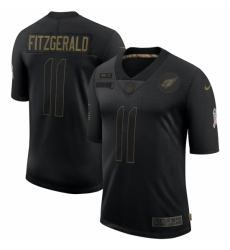 Men's Arizona Cardinals #11 Larry Fitzgerald Black Nike 2020 Salute To Service Limited Jersey Men's Arizona Cardinals #11 Larry Fitzgerald Black Nike 2020 Salute To Service Limited Jersey