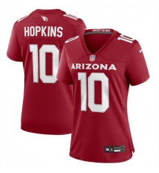 Women Arizona Cardinals 10 DeAndre Hopkins New Red Stitched Game Jersey Women Arizona Cardinals 10 DeAndre Hopkins New Red Stitched Game Jersey