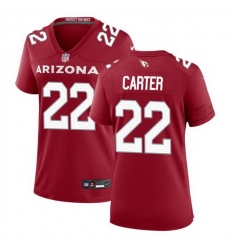 Women Arizona Cardinals 22 Michael Carter Red 2023 Stitched Jersey Women Arizona Cardinals 22 Michael Carter Red 2023 Stitched Jersey