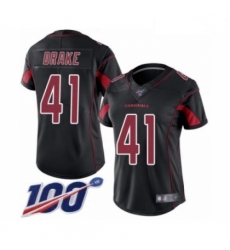 Women's Arizona Cardinals #41 Kenyan Drake Limited Black Rush Vapor Untouchable 100th Season Football Jersey Women's Arizona Cardinals #41 Kenyan Drake Limited Black Rush Vapor Untouchable 100th Season Football Jersey