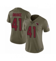 Women's Arizona Cardinals #41 Kenyan Drake Limited Olive 2017 Salute to Service Football Jersey Women's Arizona Cardinals #41 Kenyan Drake Limited Olive 2017 Salute to Service Football Jersey