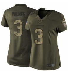 Womens Nike Arizona Cardinals 3 Carson Palmer Elite Green Salute to Service NFL Jersey Womens Nike Arizona Cardinals 3 Carson Palmer Elite Green Salute to Service NFL Jersey