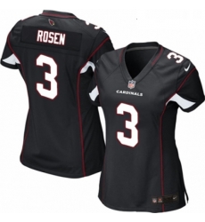 Womens Nike Arizona Cardinals 3 Josh Rosen Game Black Alternate NFL Jersey Womens Nike Arizona Cardinals 3 Josh Rosen Game Black Alternate NFL Jersey