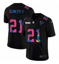 Atlanta Falcons 21 Todd Gurley II Men Nike Multi Color Black 2020 NFL Crucial Catch Vapor Untouchable Limited Jersey Atlanta Falcons 21 Todd Gurley II Men Nike Multi Color Black 2020 NFL Crucial Catch Vapor Untouchable Limited Jersey