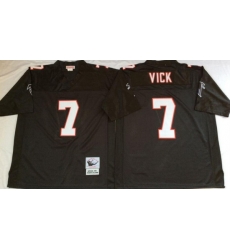 Atlanta Falcons 7 Michael Vick Black Throwback Jersey Atlanta Falcons 7 Michael Vick Black Throwback Jersey