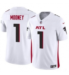 Men Atlanta Falcons 1 Darnell Mooney White 2024 F U S E Vapor Untouchable Limited Stitched Football Jersey Men Atlanta Falcons 1 Darnell Mooney White 2024 F U S E Vapor Untouchable Limited Stitched Football Jersey