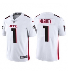 Men Atlanta Falcons 1 Marcus Mariota White Vapor Untouchable Limited Stitched jersey Men Atlanta Falcons 1 Marcus Mariota White Vapor Untouchable Limited Stitched jersey