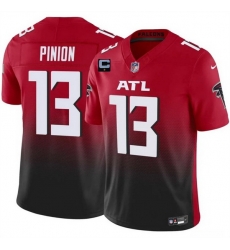 Men Atlanta Falcons 13 Bradley Pinion Red Black 2025 F U S E With 1 Star C Patch Vapor Untouchable Limited Stitched Football Jersey Men Atlanta Falcons 13 Bradley Pinion Red Black 2025 F U S E With 1 Star C Patch Vapor Untouchable Limited Stitched Football Jersey