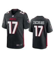Men Atlanta Falcons 17 Olamide Zaccheaus Black Stitched Football Game Jersey Men Atlanta Falcons 17 Olamide Zaccheaus Black Stitched Football Game Jersey
