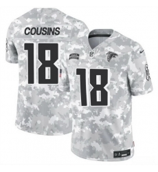 Men Atlanta Falcons 18 Kirk Cousins 2024 F U S E Arctic Camo Salute To Service Limited Stitched Football Jersey Men Atlanta Falcons 18 Kirk Cousins 2024 F U S E Arctic Camo Salute To Service Limited Stitched Football Jersey