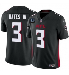 Men Atlanta Falcons 3 Jesse Bates III Black 2025 F U S E With 4 Star C Patch Vapor Untouchable Limited Stitched Football Jersey Men Atlanta Falcons 3 Jesse Bates III Black 2025 F U S E With 4 Star C Patch Vapor Untouchable Limited Stitched Football Jersey