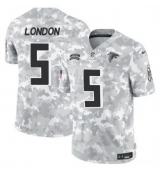 Men Atlanta Falcons 5 Drake London 2024 F U S E Arctic Camo Salute To Service Limited Stitched Football Jersey Men Atlanta Falcons 5 Drake London 2024 F U S E Arctic Camo Salute To Service Limited Stitched Football Jersey