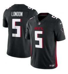 Men Atlanta Falcons 5 Drake London Black 2023 F.U.S.E. Vapor Untouchable Limited Stitched Football Jersey Men Atlanta Falcons 5 Drake London Black 2023 F.U.S.E. Vapor Untouchable Limited Stitched Football Jersey