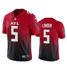 Men Atlanta Falcons 5 Drake London Red Black NFL Draft Vapor Untouchable Limited Stitched Jersey Men Atlanta Falcons 5 Drake London Red Black NFL Draft Vapor Untouchable Limited Stitched Jersey