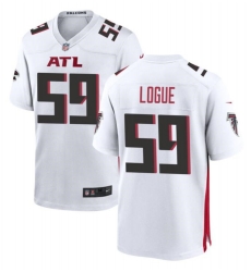 Men Atlanta Falcons 59 Zion Logue White Limited Stitched Football Game Jersey Men Atlanta Falcons 59 Zion Logue White Limited Stitched Football Game Jersey