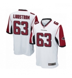 Men Atlanta Falcons 63 Chris Lindstrom Game White Football Jersey Men Atlanta Falcons 63 Chris Lindstrom Game White Football Jersey