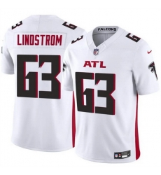 Men Atlanta Falcons 63 Chris Lindstrom White 2025 F U S E Vapor Untouchable Limited Stitched Football Jersey Men Atlanta Falcons 63 Chris Lindstrom White 2025 F U S E Vapor Untouchable Limited Stitched Football Jersey