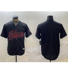 Men Atlanta Falcons Blank Black With Patch Cool Base Stitched Baseball Jersey Men Atlanta Falcons Blank Black With Patch Cool Base Stitched Baseball Jersey
