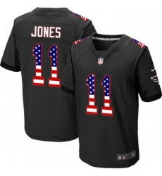 Men Nike Atlanta Falcons 11 Julio Jones Elite Black Alternate USA Flag Fashion NFL Jersey Men Nike Atlanta Falcons 11 Julio Jones Elite Black Alternate USA Flag Fashion NFL Jersey