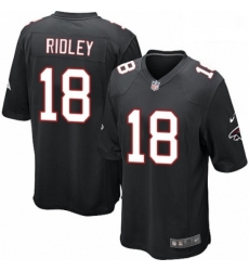Men Nike Atlanta Falcons 18 Calvin Ridley Game Black Alternate NFL Jersey Men Nike Atlanta Falcons 18 Calvin Ridley Game Black Alternate NFL Jersey