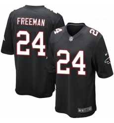 Men Nike Atlanta Falcons 24 Devonta Freeman Game Black Alternate NFL Jersey Men Nike Atlanta Falcons 24 Devonta Freeman Game Black Alternate NFL Jersey