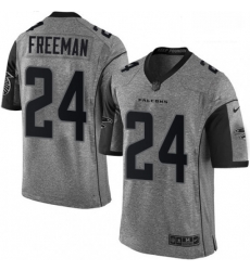 Men Nike Atlanta Falcons 24 Devonta Freeman Limited Gray Gridiron NFL Jersey Men Nike Atlanta Falcons 24 Devonta Freeman Limited Gray Gridiron NFL Jersey