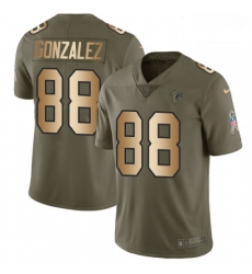 Men Nike Atlanta Falcons 88 Tony Gonzalez Limited OliveGold 2017 Salute to Service NFL Jersey Men Nike Atlanta Falcons 88 Tony Gonzalez Limited OliveGold 2017 Salute to Service NFL Jersey