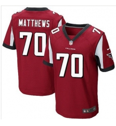Nike Atlanta Falcons #70 Jake Matthews Red Team Color Mens Stitched NFL Elite Jersey Nike Atlanta Falcons #70 Jake Matthews Red Team Color Mens Stitched NFL Elite Jersey