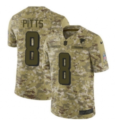 Nike Atlanta Falcons 8 Kyle Pitts Camo Men Stitched NFL Limited 2018 Salute To Service Jersey Nike Atlanta Falcons 8 Kyle Pitts Camo Men Stitched NFL Limited 2018 Salute To Service Jersey
