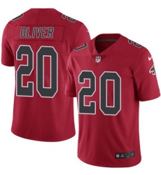 Nike Falcons #20 Isaiah Oliver Red Mens Stitched NFL Limited Rush Jersey Nike Falcons #20 Isaiah Oliver Red Mens Stitched NFL Limited Rush Jersey