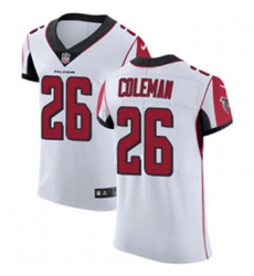 Nike Falcons #26 Tevin Coleman White Mens Stitched NFL Vapor Untouchable Elite Jersey Nike Falcons #26 Tevin Coleman White Mens Stitched NFL Vapor Untouchable Elite Jersey
