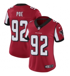 Nike Falcons #92 Dontari Poe Red Team Color Womens Stitched NFL Vapor Untouchable Limited Jersey Nike Falcons #92 Dontari Poe Red Team Color Womens Stitched NFL Vapor Untouchable Limited Jersey