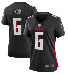 Women Atlanta Falcons 6 Younghoe Koo Black 2023 F U S E Vapor Limited Stitched Football Jersey Women Atlanta Falcons 6 Younghoe Koo Black 2023 F U S E Vapor Limited Stitched Football Jersey
