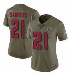 Womens Nike Atlanta Falcons 21 Deion Sanders Limited Olive 2017 Salute to Service NFL Jersey Womens Nike Atlanta Falcons 21 Deion Sanders Limited Olive 2017 Salute to Service NFL Jersey