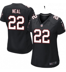 Womens Nike Atlanta Falcons 22 Keanu Neal Game Black Alternate NFL Jersey Womens Nike Atlanta Falcons 22 Keanu Neal Game Black Alternate NFL Jersey