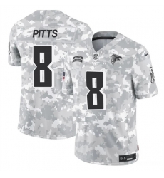 Youth Atlanta Falcons 8 Kyle Pitts 2024 F U S E Arctic Camo Salute To Service Limited Stitched Football Jersey Youth Atlanta Falcons 8 Kyle Pitts 2024 F U S E Arctic Camo Salute To Service Limited Stitched Football Jersey