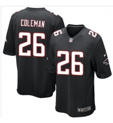 Youth Nike Falcons #26 Tevin Coleman Black Alternate Stitched NFL Elite Jersey Youth Nike Falcons #26 Tevin Coleman Black Alternate Stitched NFL Elite Jersey