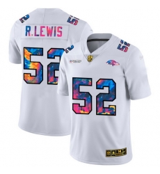 Baltimore Ravens 52 Ray Lewis Men White Nike Multi Color 2020 NFL Crucial Catch Limited NFL Jersey Baltimore Ravens 52 Ray Lewis Men White Nike Multi Color 2020 NFL Crucial Catch Limited NFL Jersey