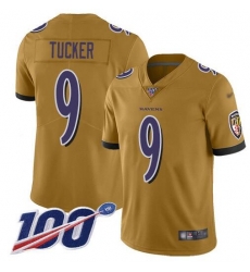 Men BALTIMORE RAVENS LIMITED INVERTED LEGEND #9 JUSTIN TUCKER GOLD JERSEY Men BALTIMORE RAVENS LIMITED INVERTED LEGEND #9 JUSTIN TUCKER GOLD JERSEY