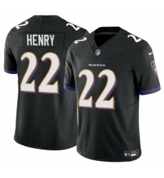 Men Baltimore Ravens 22 Derrick Henry 2023 F U S E Black Vapor Limited Football Stitched Jersey Men Baltimore Ravens 22 Derrick Henry 2023 F U S E Black Vapor Limited Football Stitched Jersey