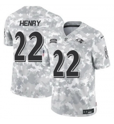 Men Baltimore Ravens 22 Derrick Henry 2024 F U S E Arctic Camo Salute To Service Limited Stitched Football Jersey Men Baltimore Ravens 22 Derrick Henry 2024 F U S E Arctic Camo Salute To Service Limited Stitched Football Jersey
