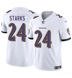 Men Baltimore Ravens 24 Malaki Starks White 2025 Draft F U S E Vapor Limited Football Jersey Men Baltimore Ravens 24 Malaki Starks White 2025 Draft F U S E Vapor Limited Football Jersey