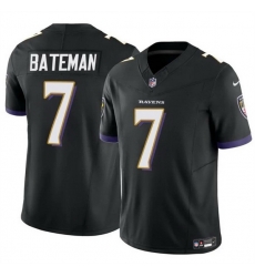 Men Baltimore Ravens 7 Rashod Bateman Black 2023 F U S E Vapor Limited Football Jersey Men Baltimore Ravens 7 Rashod Bateman Black 2023 F U S E Vapor Limited Football Jersey