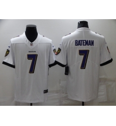 Men Baltimore Ravens 7 Rashod Bateman White Vapor Untouchable Limited Stitched jersey Men Baltimore Ravens 7 Rashod Bateman White Vapor Untouchable Limited Stitched jersey