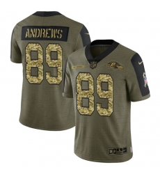 Men Baltimore Ravens 89 Mark Andrews 2021 Salute To Service Olive Camo Limited Stitched Jersey Men Baltimore Ravens 89 Mark Andrews 2021 Salute To Service Olive Camo Limited Stitched Jersey